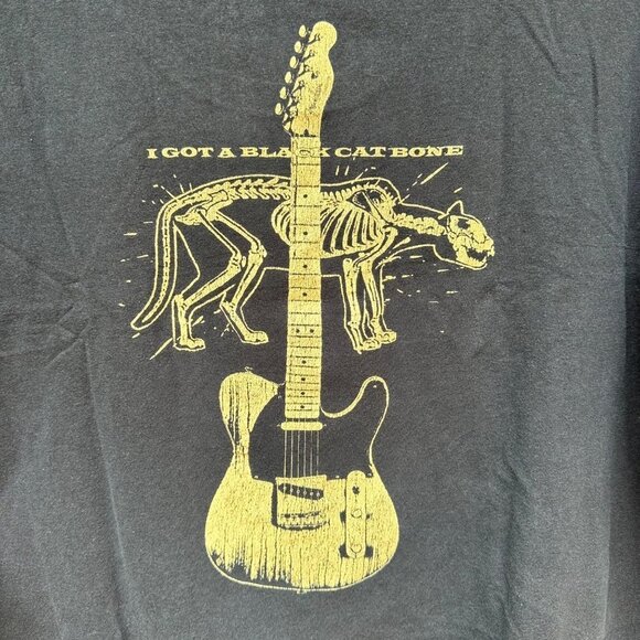 Fender Guitar House of Blue 'I Got a Black Cat BoneY2K T-Shirt Size XL - Picture 1 of 12